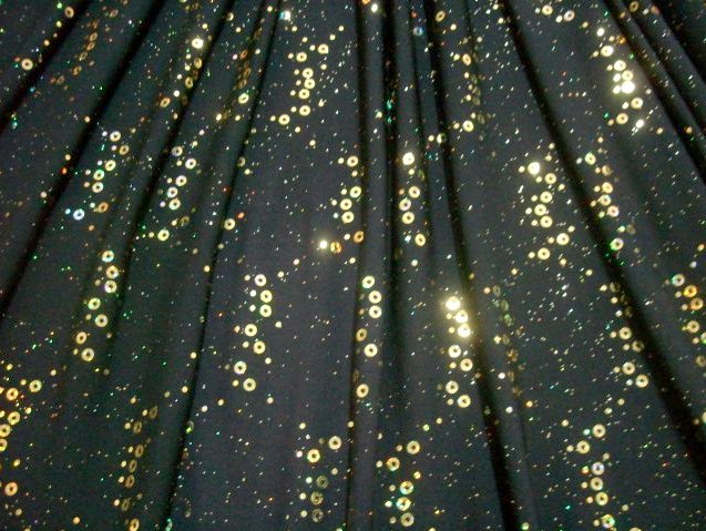 10.Black-Gold Spot Light Spandex